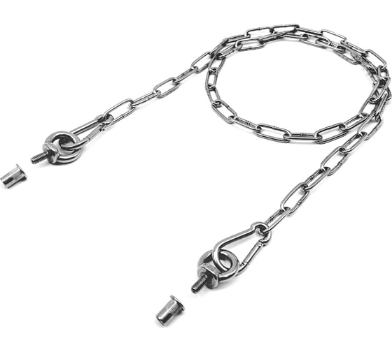 Цепь оградительная KREPFIELD с креплением в стенку столба, 3 метра KF555S-3 1