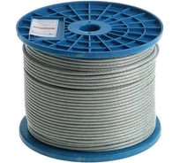 Трос стальной для растяжки 23 Болта d5 100 м, без оплетки, ОЦ B6H00050003М800