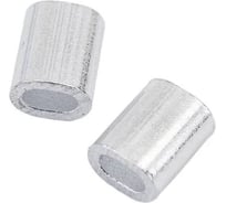 Зажим троса обжимной ЦКИ 18 мм, алюминий 1 шт. 1886219