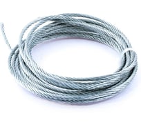 Трос стальной оцинкованный НАКРЕПКО 3 мм, 25 м, в пакете 318003