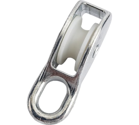 Блок для троса Невский Крепеж одинарный, нейлоновый шкив, 30 мм 812743