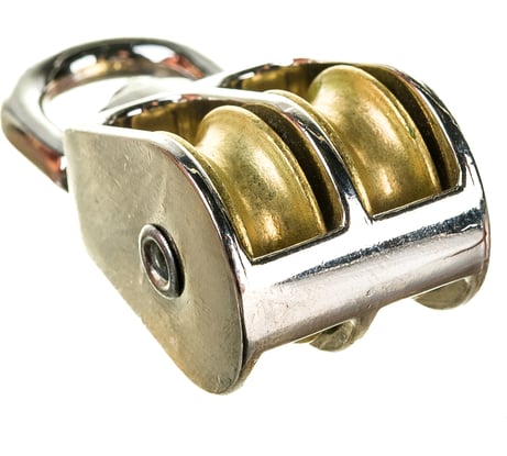 Двойной блок для троса Невский Крепеж металлический шкив 20 мм 826790