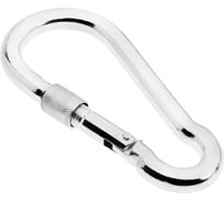 Монтажный карабин с фиксатором TUNDRA krep, DIN 5299D, 12х140 мм, оцинкованный 5244795