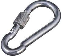 Карабин пожарный Доброга D6 с фиксатором 100 шт DIN 5299 D ЦБ-00033401