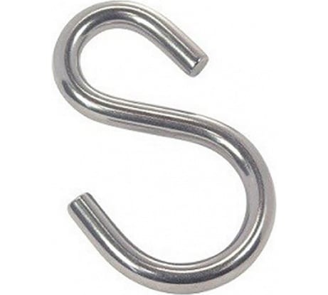 S-образный асимметричный крюк Госкреп 67х8х20х33 нержав. сталь, 2 шт. 10-0027020