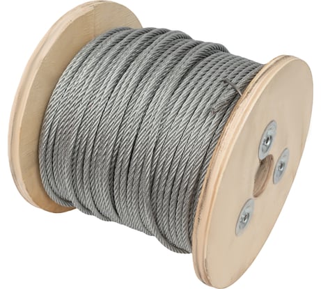 Стальной трос Gigant DIN 3055 6мм оцинкованный 100м GSC-001