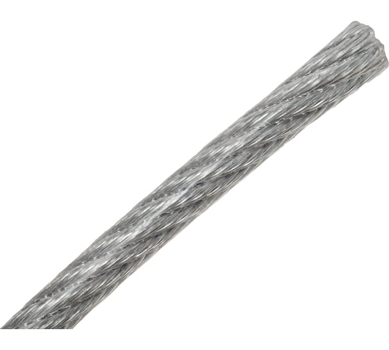 Стальной трос Gigant DIN 3055 5/6мм в ПВХ оплетке цинк 100м GSC-003