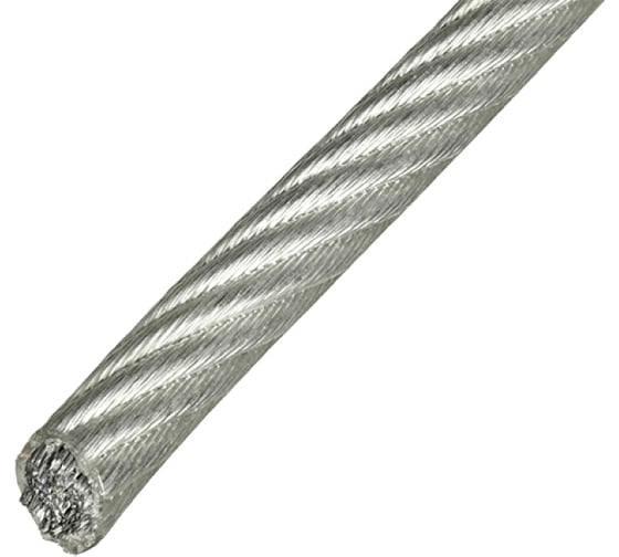 Стальной трос Gigant DIN 3055 6/8мм в ПВХ оплетке цинк 100м GSC-004