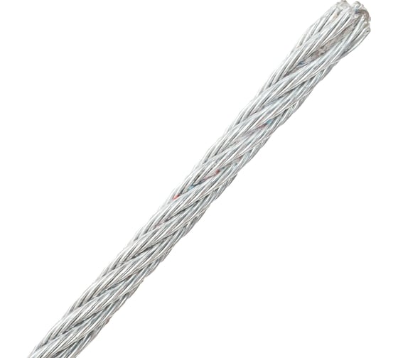 Стальной трос Gigant DIN 3055 6/8мм в ПВХ оплетке цинк 100м GSC-004