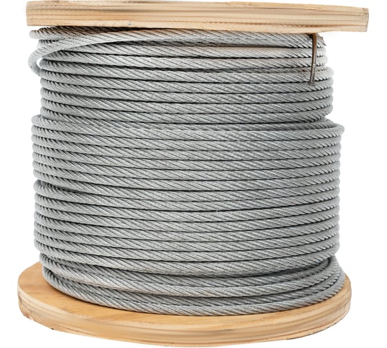 Стальной трос Gigant DIN 3055 5мм оцинкованный 100м GSC-006