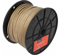 Стальной трос Gigant 5/6мм в ПВХ оплетке 100м латунированная GSC-010
