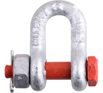 Скоба такелажная D с болтом и контргайкой Стройбат М 8, белый цинк коробка 400 шт. 415938