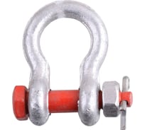 Скоба такелажная омегообразная с болтом и контргайкой Стройбат М 5, белый цинк коробка 500 шт. 415949