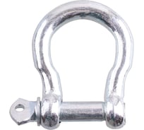 Скоба такелажная омегообразная со штифтом Стройбат М10, белый цинк коробка 300 шт. 415946