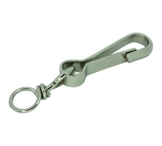 Пружинный карабин с вертлюгом ЦКИ DIN 5287-B, 100 мм, Ц, уп. 5 шт. 64589 1