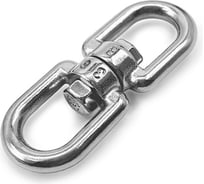 Вертлюг петля-петля ООО ПКФ Сварком 10мм, оцинкованная сталь (1 шт.) k00009387