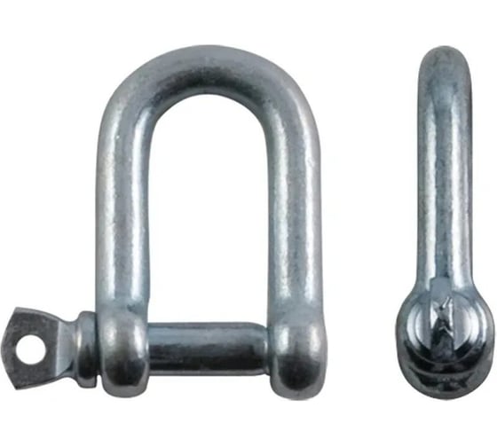 Скоба такелажная BlackWeld 8 мм, цинк, прямой тип, 50 шт. 144961