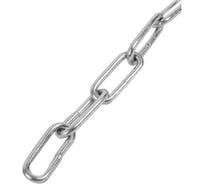 Цепь длиннозвенная BlackWeld d4, цинк, DIN 763 (40м) 144994