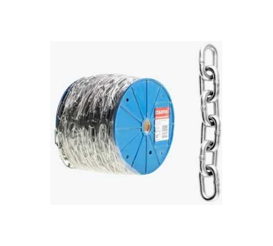 Цепь сварная STARFIX короткозвенная, оцинк., М10, DIN 766, бухта 15 м SMP-63690-15