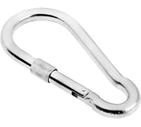 Монтажный карабин с фиксатором TUNDRA krep, DIN 5299D, 14х180 мм, оцинкованный 5244796