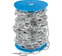 Длиннозвенная цепь TUNDRA krep, DIN 763, диаметр 6 мм, сварная, оцинкованная, 30 м 2579459