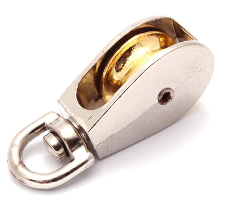 Одинарный блок для троса Невский Крепеж оцинк., мет. шкив 30 мм 826794