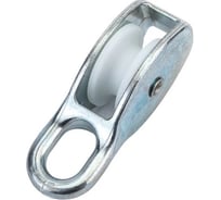 Блок одинарный ЦММ 25мм, с пластик роликом, max D троса 7мм, 10 шт 0Т-00016229