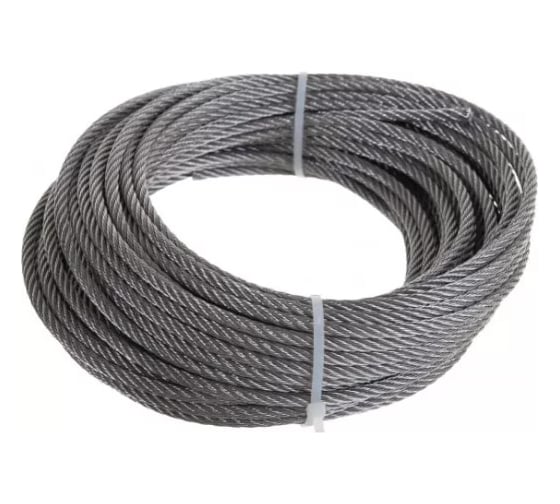 Нержавеющий трос Millennium 4мм, в бухте 250м для монтажных и крепёжных работ TN004 1