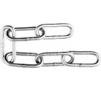 Цепь сварная ЦММ длиннозвенная, оцинкованная 3мм, 60м 0Т-00016855