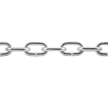 Цепь ВсВ оц., сварн., кор. зв., DIN 766, 8 мм, 1 м 00-00001104