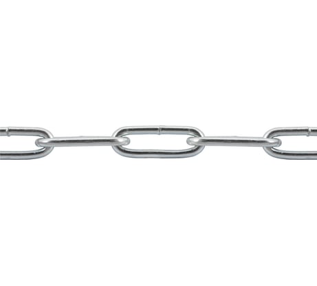 Цепь ВсВ оц., сварн., дл. зв., DIN 763, 4 мм, 1 м 00-00001131