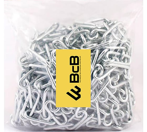 Цепь ВсВ оц., сварн., дл. зв., DIN 763, 3 мм, 1 м 00-00001130