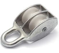 Блок двойной ЦММ 15мм, с пластик роликом, max D троса 5мм, 10 шт 0Т-00016231