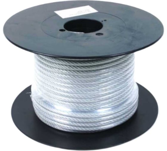 Канат стальной в ПВХ оплетке ПРОММЕТАЛЛ d1/2 DIN 3055 150 м КСПВХ1/2150