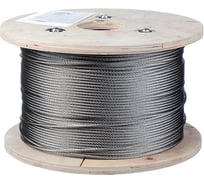 Трос для растяжки КРЕП-КОМП ART 8379, нержавейка А2, 7х7, 1.5 мм, 500 м трн1,5 19614786