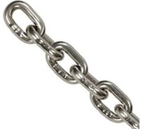 Цепь Госкреп из нержавеющей стали, А4, короткозвенная, 4мм, 1м, подвесная, тк=6 14-0023051
