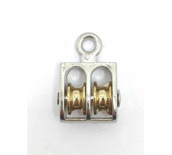 Двойной блок с металлическим шкивом Крепстор 15мм, 10 шт 4665316994519