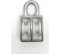 Двойной блок с пластиковым шкивом Крепстор 20мм, 5 шт 4665316994571