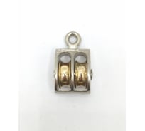 Двойной блок с металлическим шкивом Крепстор 20мм, 5 шт 4665316994526