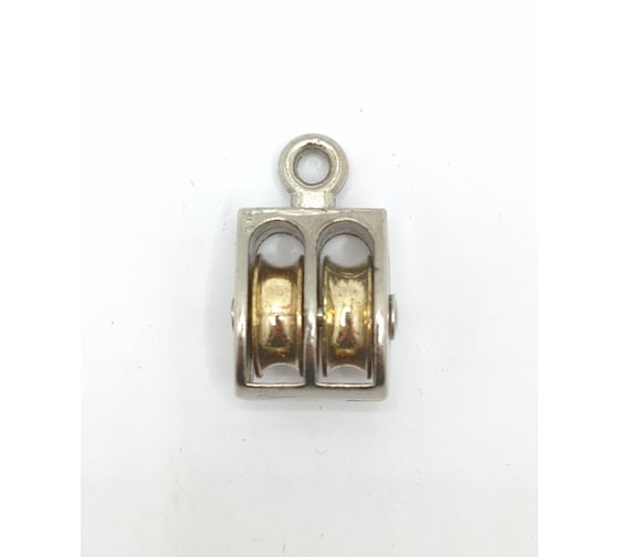 Двойной блок с металлическим шкивом Крепстор 20мм, 5 шт 4665316994526