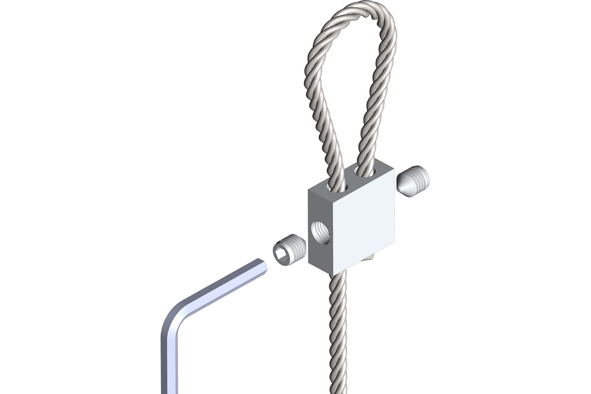 Быстрый зажим для троса УМС диам. 4-5 мм ZT-4-5 - выгодная цена, отзывы ...