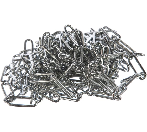 Цепь стальная Госкреп цинк. короткозвенная 3мм (5м) (тк=16) 14-0023038 1