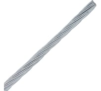Трос стальной DIN 3055 6мм (белый цинк 100 м) Стройбат 608070