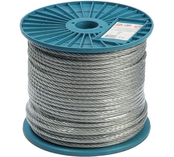 Трос стальной 23 Болта 3/4 ОЦ в оплетке, 20 метров B6H100304032000-20м 1