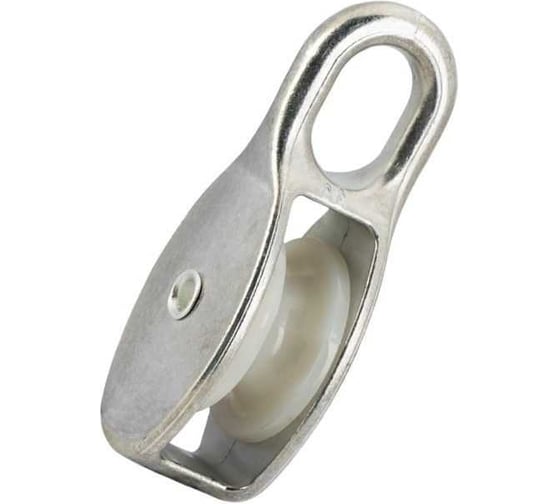 Блок одинарный ЦММ 50 мм с пластиковым роликом, max D троса 12 мм 0Т-00015618 1