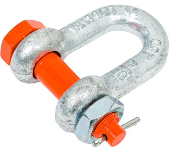 Такелажная прямая скоба со шплинтом HAKLIFT грузоподъемность 1,5 т SAK15SLBP