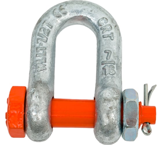 Такелажная прямая скоба со шплинтом HAKLIFT грузоподъемность 1,5 т SAK15SLBP