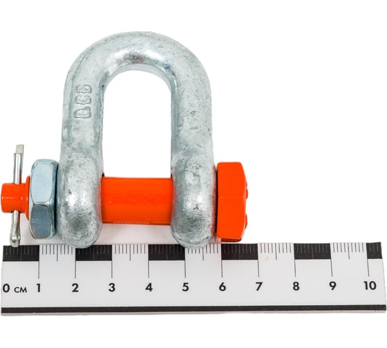 Такелажная прямая скоба со шплинтом HAKLIFT грузоподъемность 1,5 т SAK15SLBP