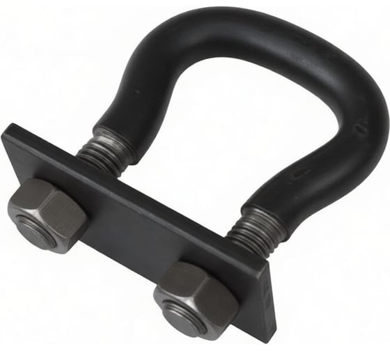 Скоба Интерметиз Т45 DIN 745, ст. 30ХГСА с дистанционной пластиной и двумя гайками М12 в сборе 4678598026465 1