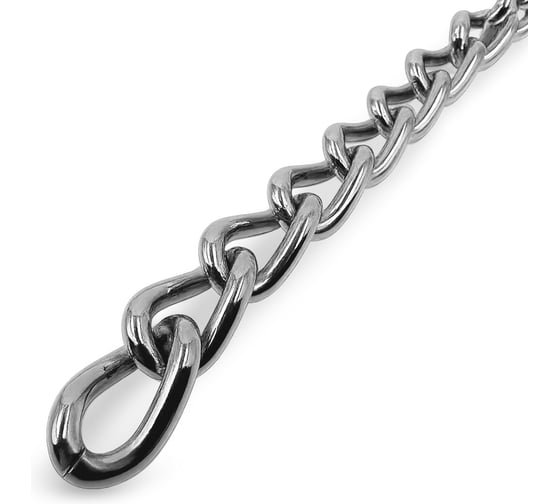 Цепь Нержавеющая KREPFIELD 3 мм ART 814972 А2 сварная витая 4 метра 814972А2ЦЕПЬ3ММ-4 1